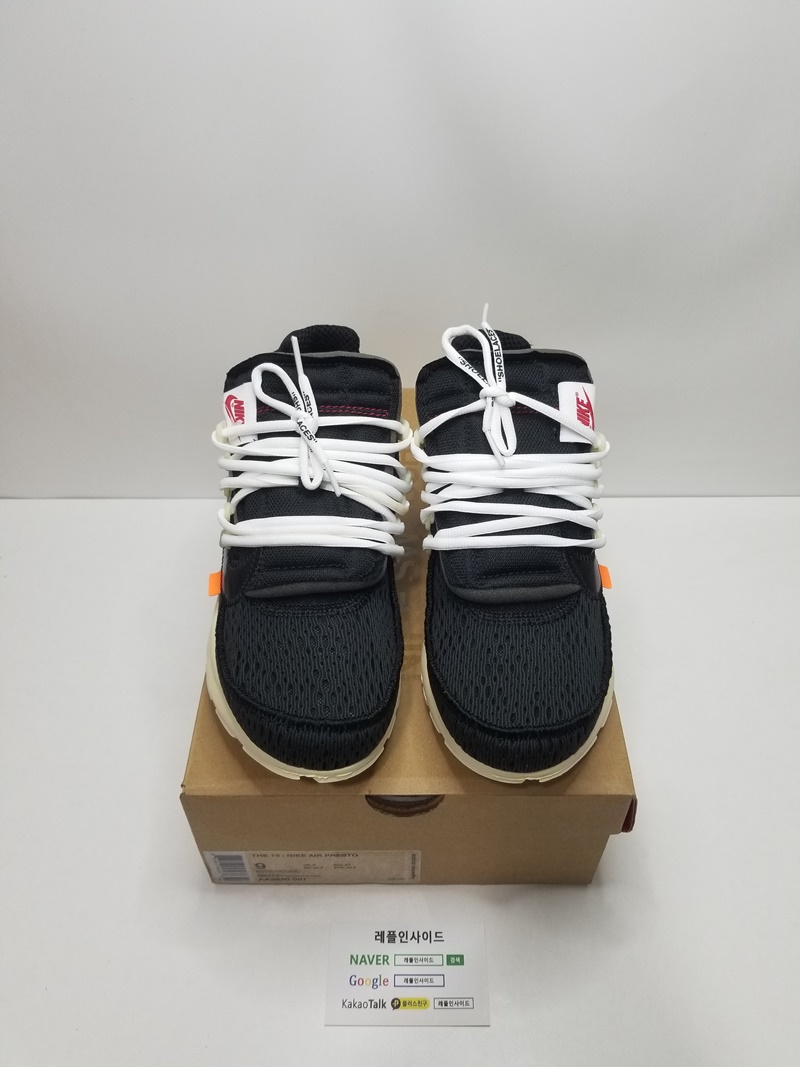  [NIKE] 나이키 X 오프화이트 프레스토 THE TEN AA3830-001 남녀공용 (OWF공장)