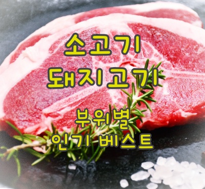  한국인이 사랑하는 소고기 돼지고기 부위별 인기 베스트 추천 순위 5
