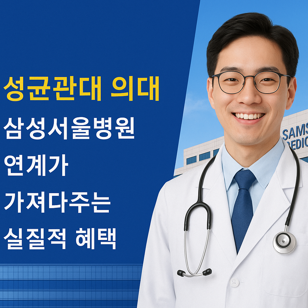 성균관대 의대, 삼성서울병원 연계가 가져다주는 실질적 혜택