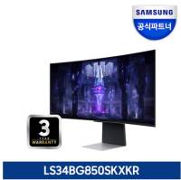 삼성전자 오디세이 OLED G8 S34BG850 86.8cm WQHD 커브드 게이밍 모니터, LS34BG850SKXKR