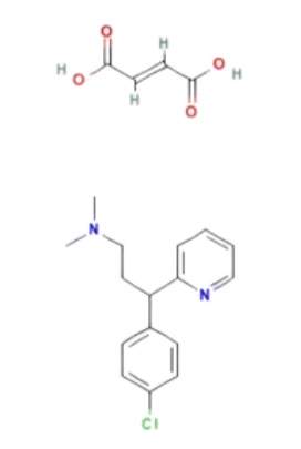 클로르페니라민말레산염(Chlorpheniramine Maleate) 구조 및 화학식