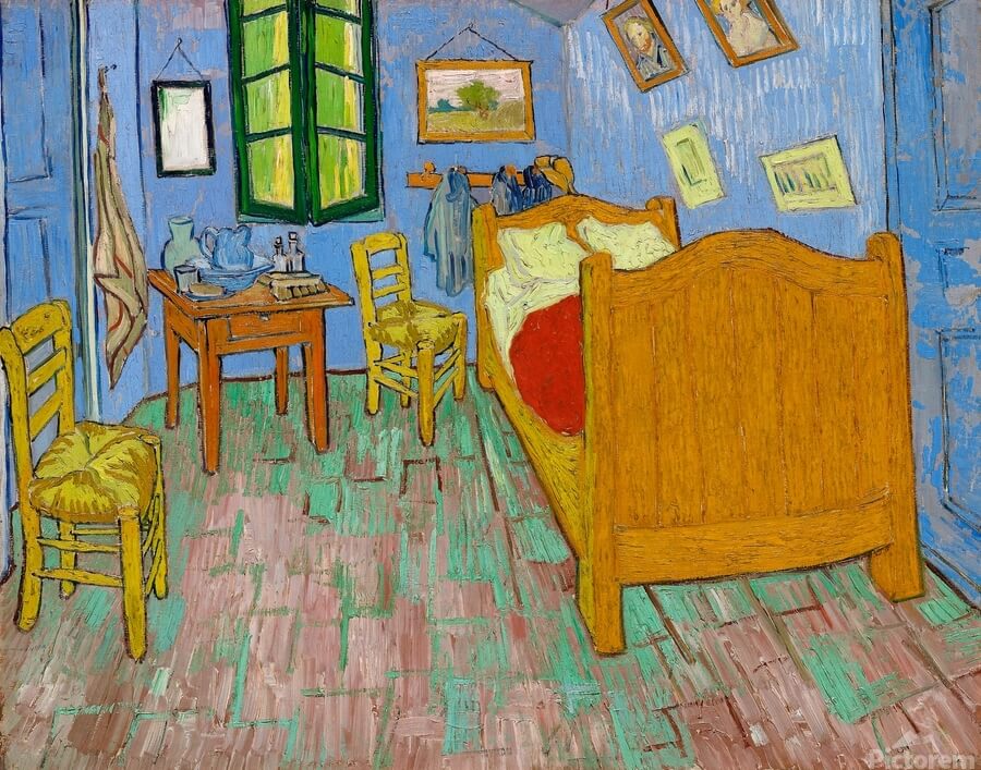 아를의 침실 (Bedroom in Arles), 1888