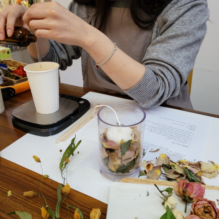 말린 부케 선물 : 육두구 케 캔들 졸리 주드 / 대구 부케 건조 / 부케 캔들 원데이 클래스 9