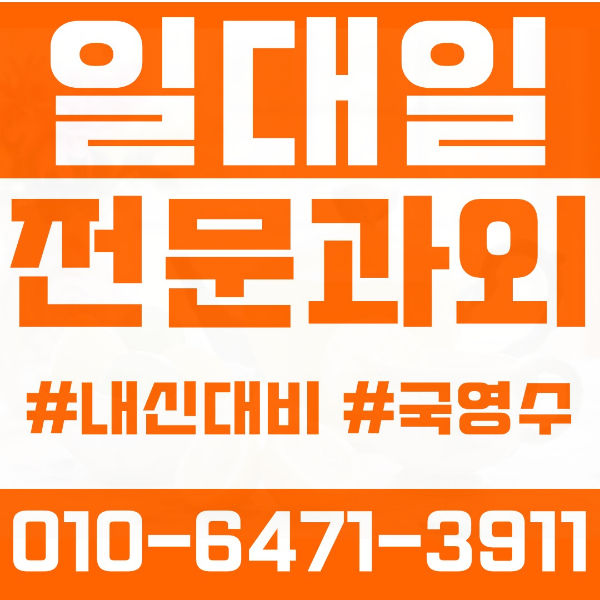  영등포구 당산동 초등영어과외 중학생수학과외 선행 예습 복습
