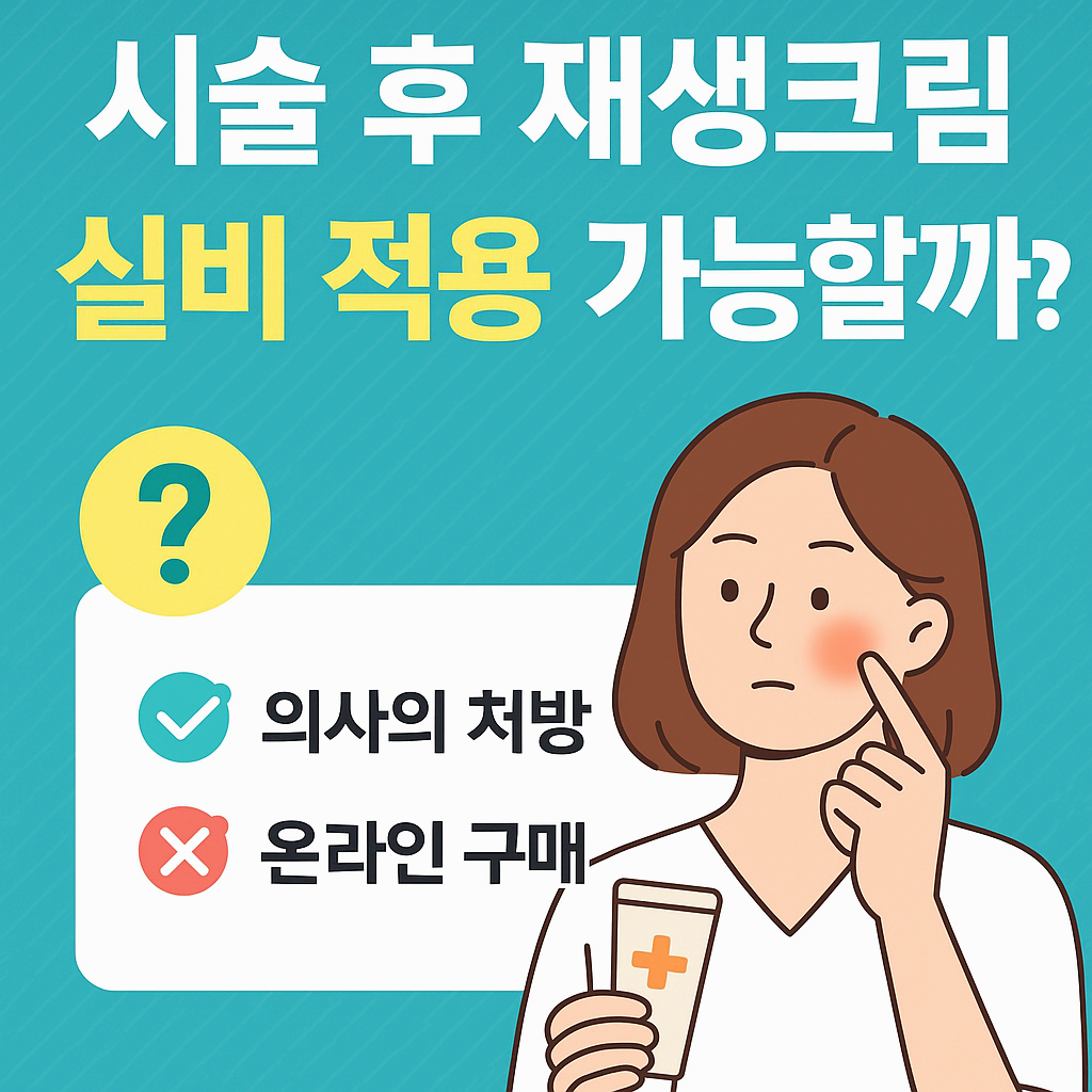 시술 후 재생크림 실비 적용 가능할까?