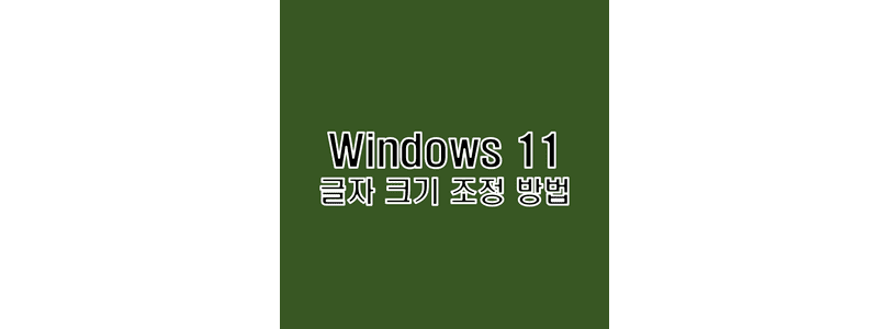Windows-11에서-화면-전체-배율이-아닌-폰트-사이즈를-조정하는-설정-방법-썸네일