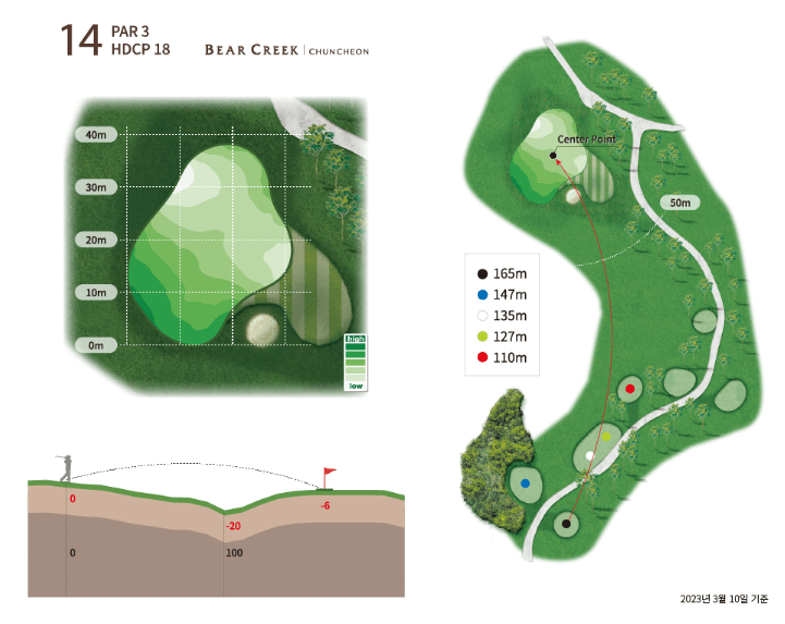 베어크리크 춘천 골프클럽 코스공략도 14