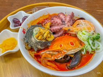 우체국  수비드스테이크박스 문어해장짬뽕우동