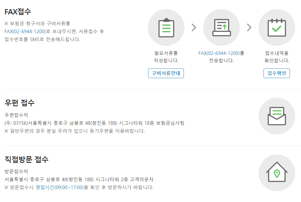 라이나생명 실손보험 청구서류 및 청구방법 라이나생명 실손보험 청구서류 및 청구방법