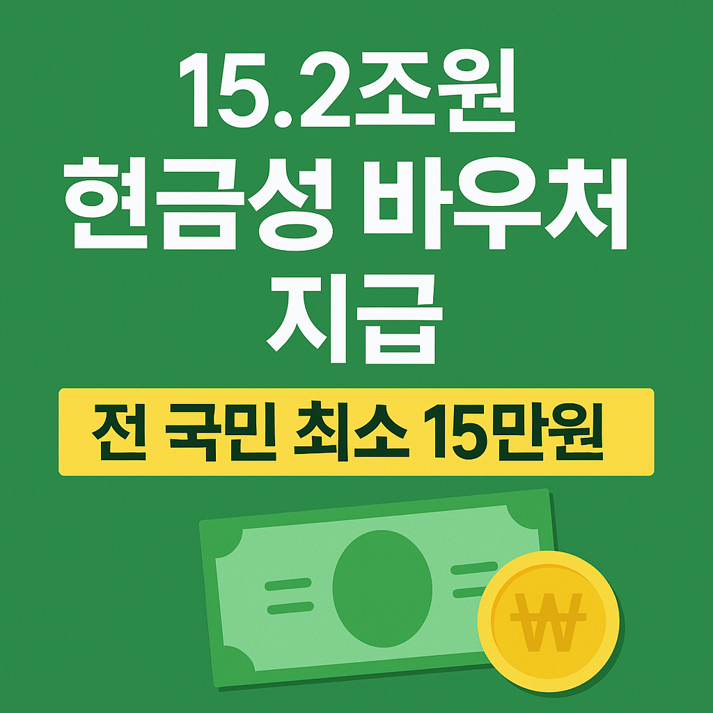 정부 지원 현금성 바우처 지급