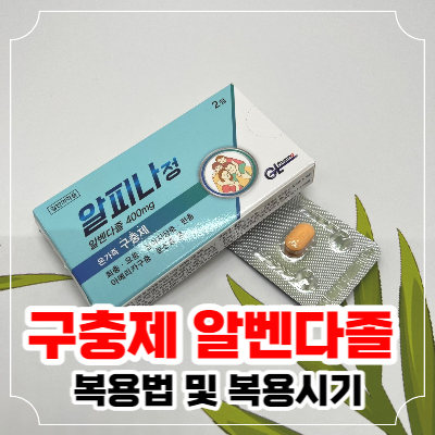 구충제 알벤다졸 복용 방법 및 복용시기