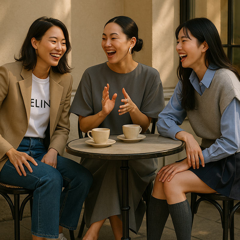 스크롤 멈추게 하는 3인 스타일 컷