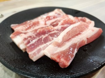 햇미나리 삼겹살
