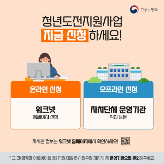 청년도전지원사업 삽화