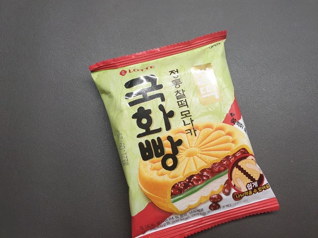  롯데 아이스크림 국화빵 : 정통 찰떡 모나카 리뷰