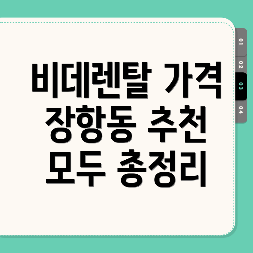 비데렌탈 가격
