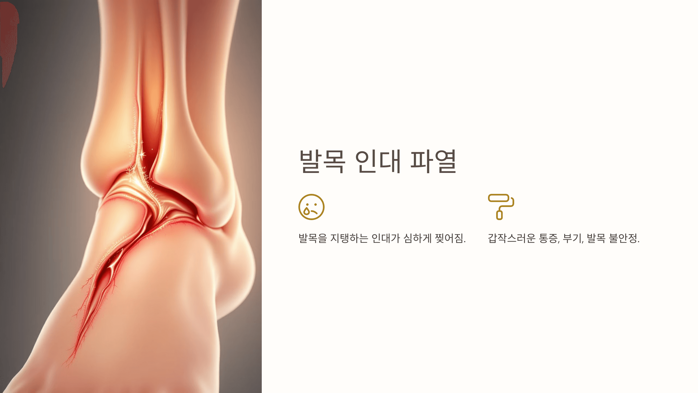 발목 통증과 관련된 사진입니다.