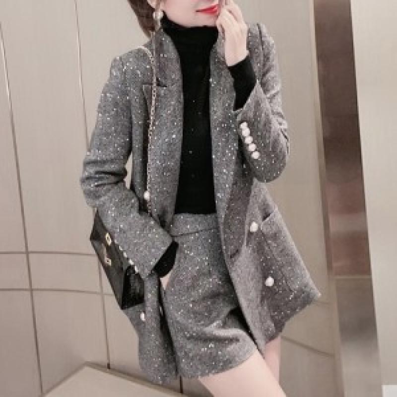 정장 캐주얼 여성 반바지 자켓세트 JY14