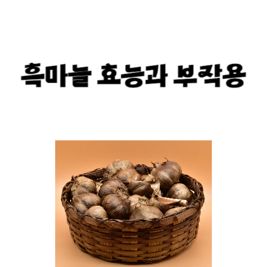 흑마늘 효능과 부작용