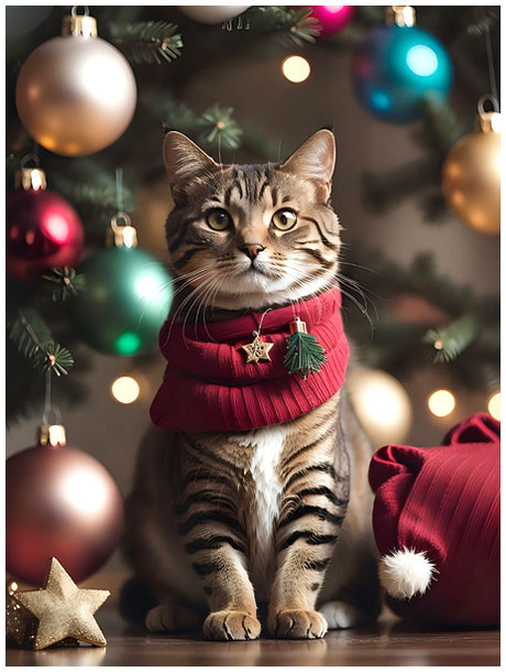 고양이-크리스마스-AI-이미지-09