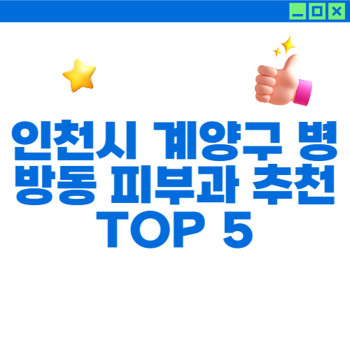 인천시 계양구 병방동 피부과 추천 TOP 5