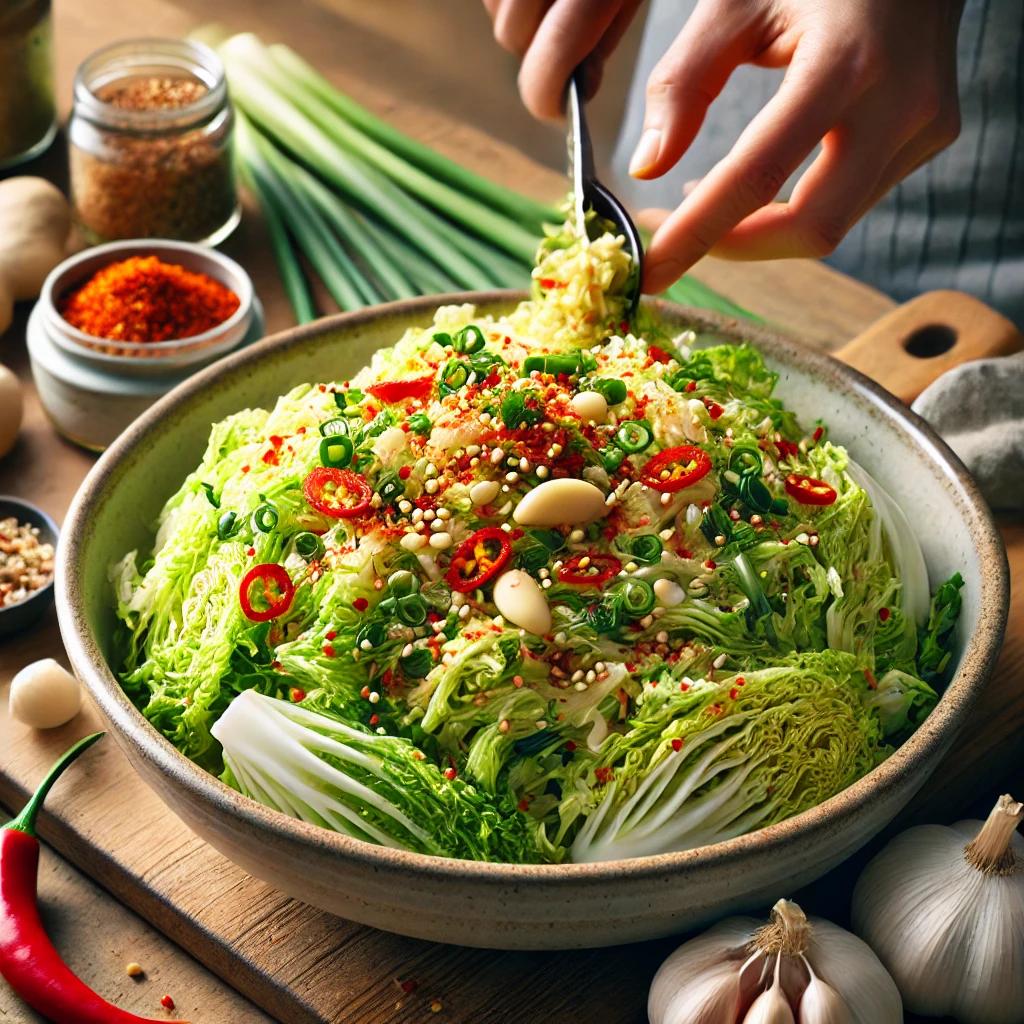 배추겉절이만들기
