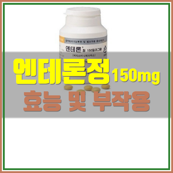  엔테론정 150mg 효능 부작용 정보