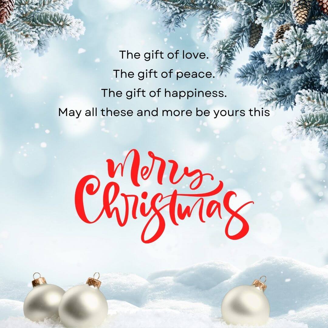 The gift of Love Christmas wish