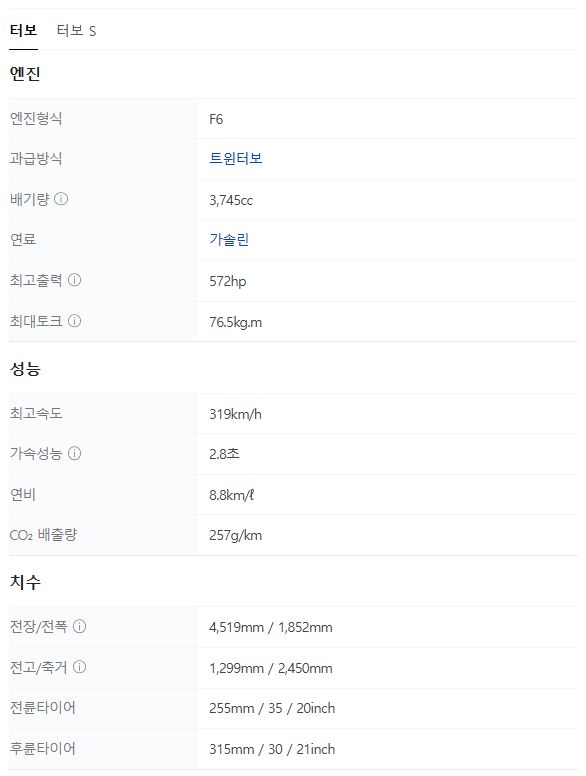 2020 포르쉐 911 터보 카브리올레