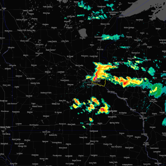 Radar Image for Severe Thunderstorms near Minneapolis, MN at 5/19/2022 4:05 PM CDT