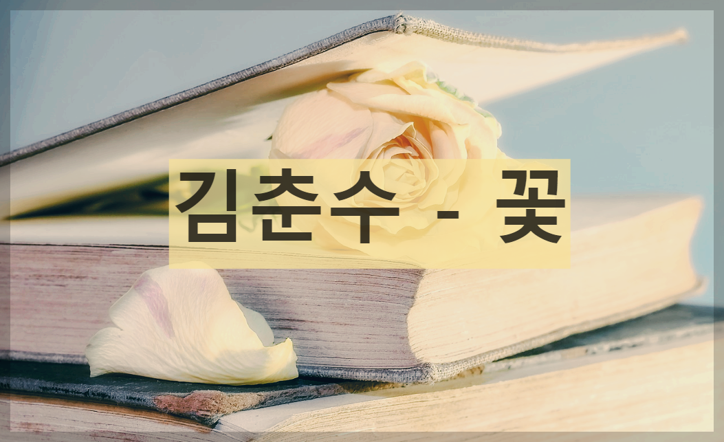  [시 감상]김춘수 - 꽃