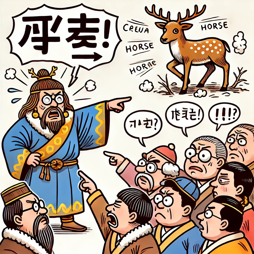 지록위마 사슴을 가리켜 말이라 한다
