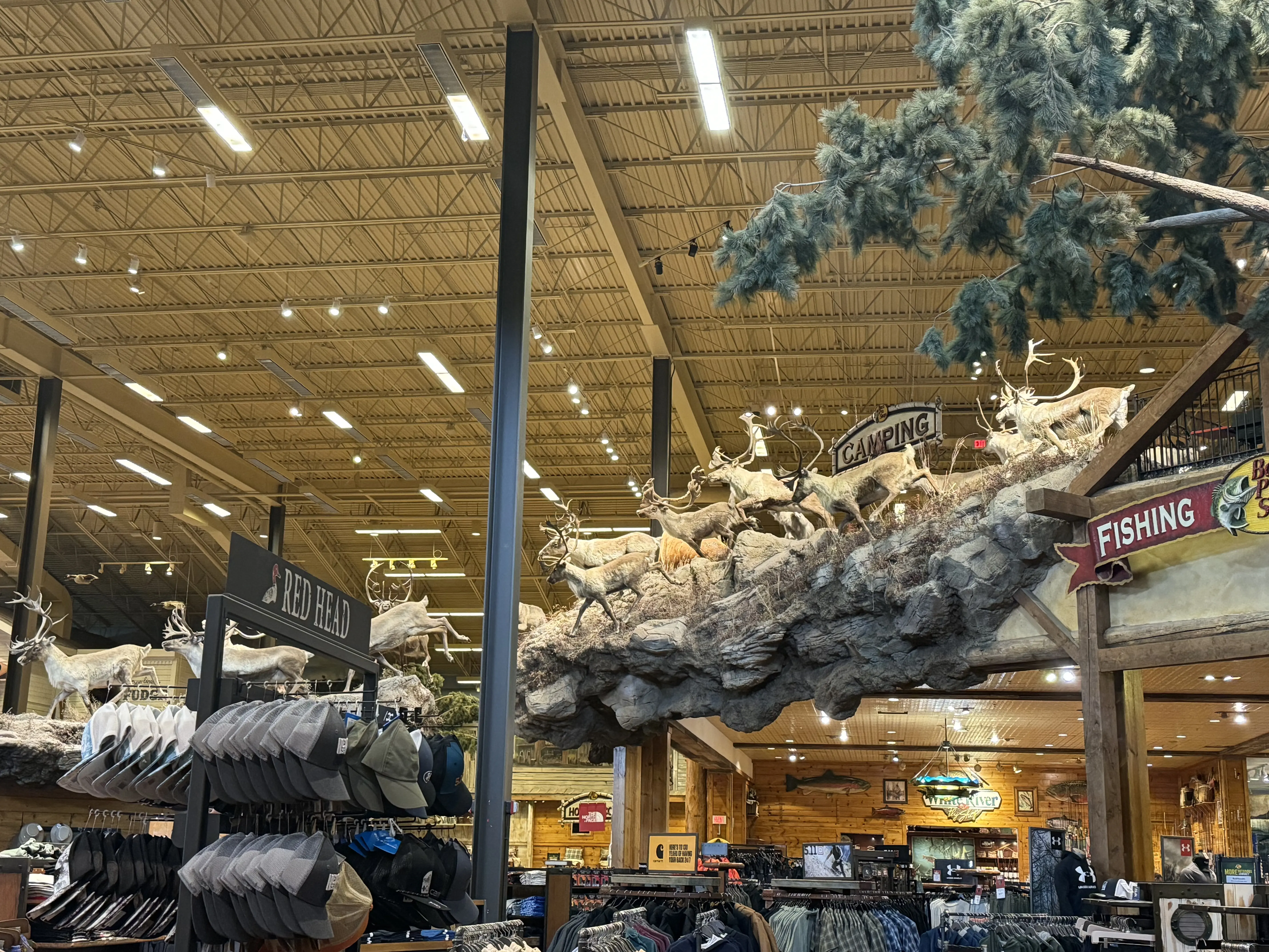 Bass Pro Shops 매장 인테리어 사진