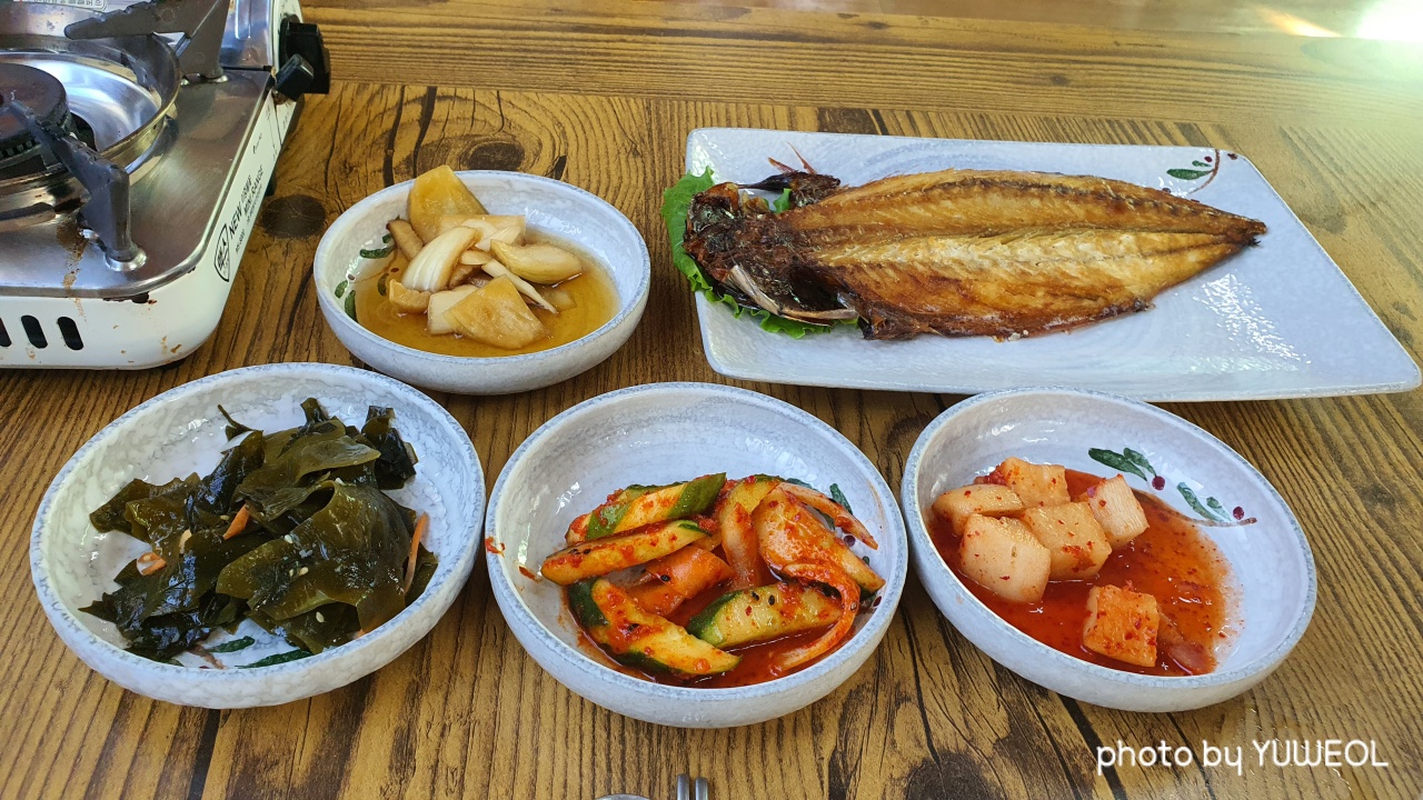  제주 광치기 해변 근처 밥집 : 해물마을 고등어 쌈밥