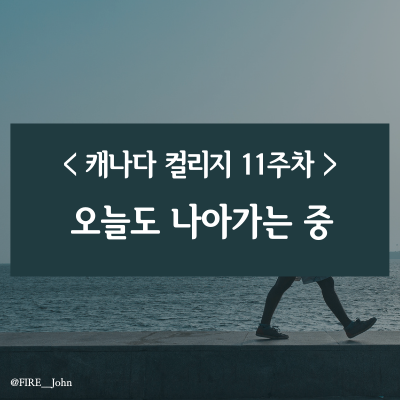  캐나다 컬리지 11주차: 오늘도 나아가는 중(feat. 성적 반영 조건)