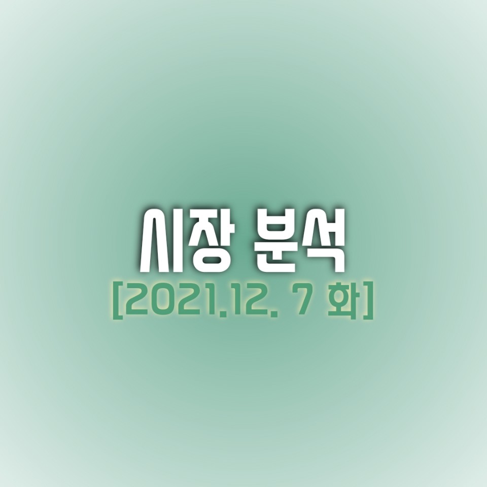  금일(12/07) 주식 시장 분석