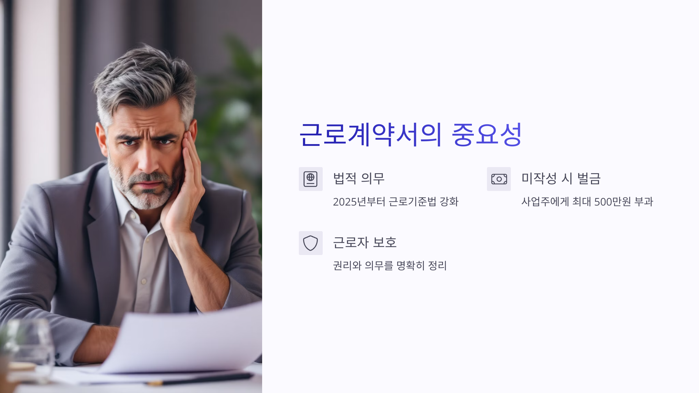 근로계약서 미작성시 벌금