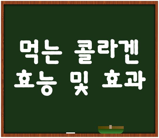 먹는 콜라겐 효능 썸네일
