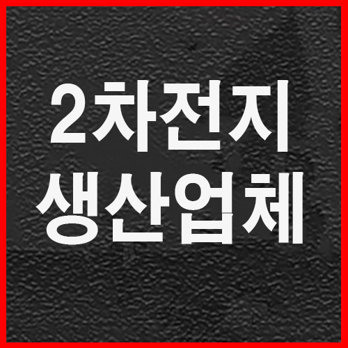  2차전지 생산업체