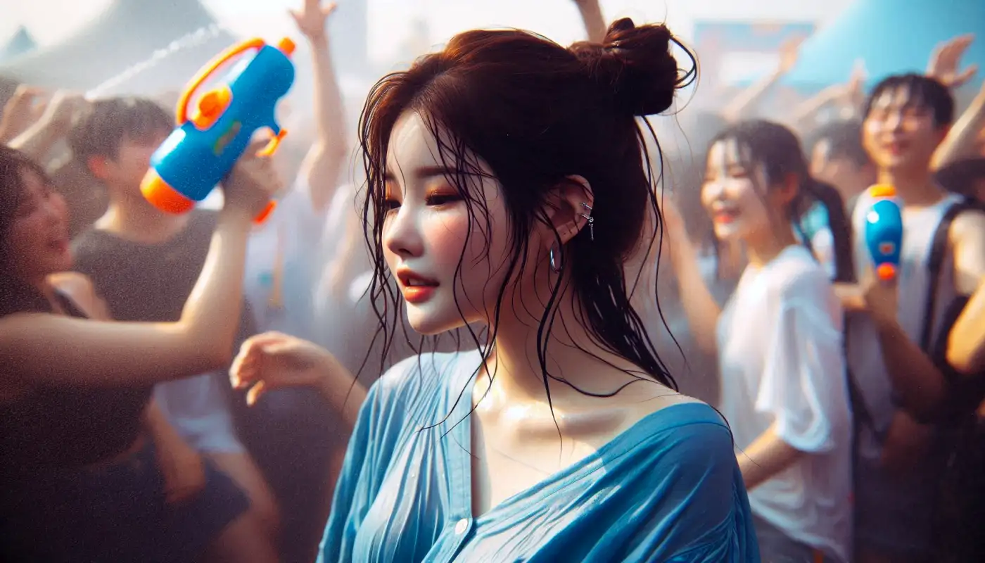 싸이-흠뻑쇼-스탱딩-공연을-즐기는-여성의-모습