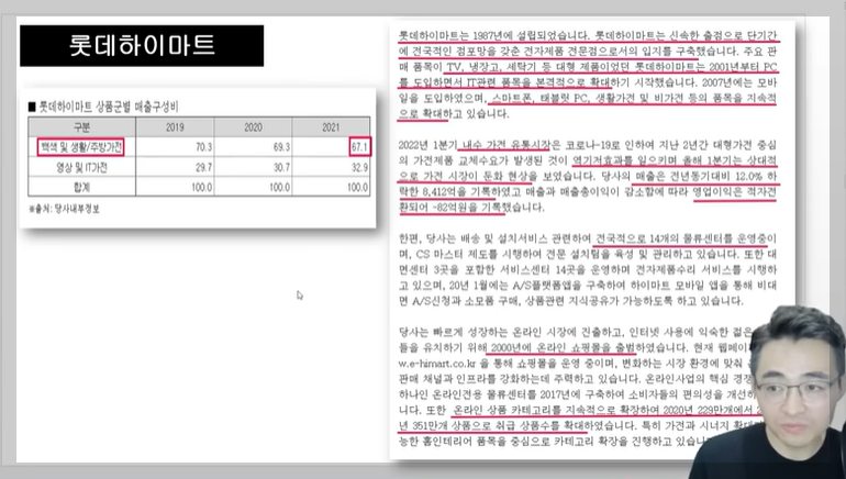 롯데하이마트 매출구성비
