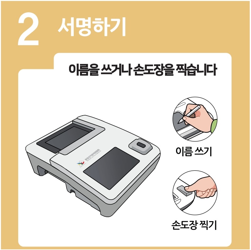 2025년 제21대 대통령선거 사전투표방법(선거일 포함)