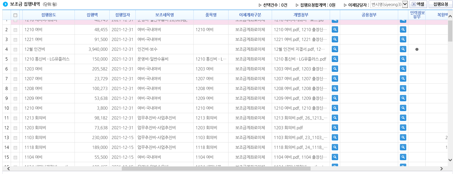  [e-나라도움] 정산 보고서 작성 및 제출