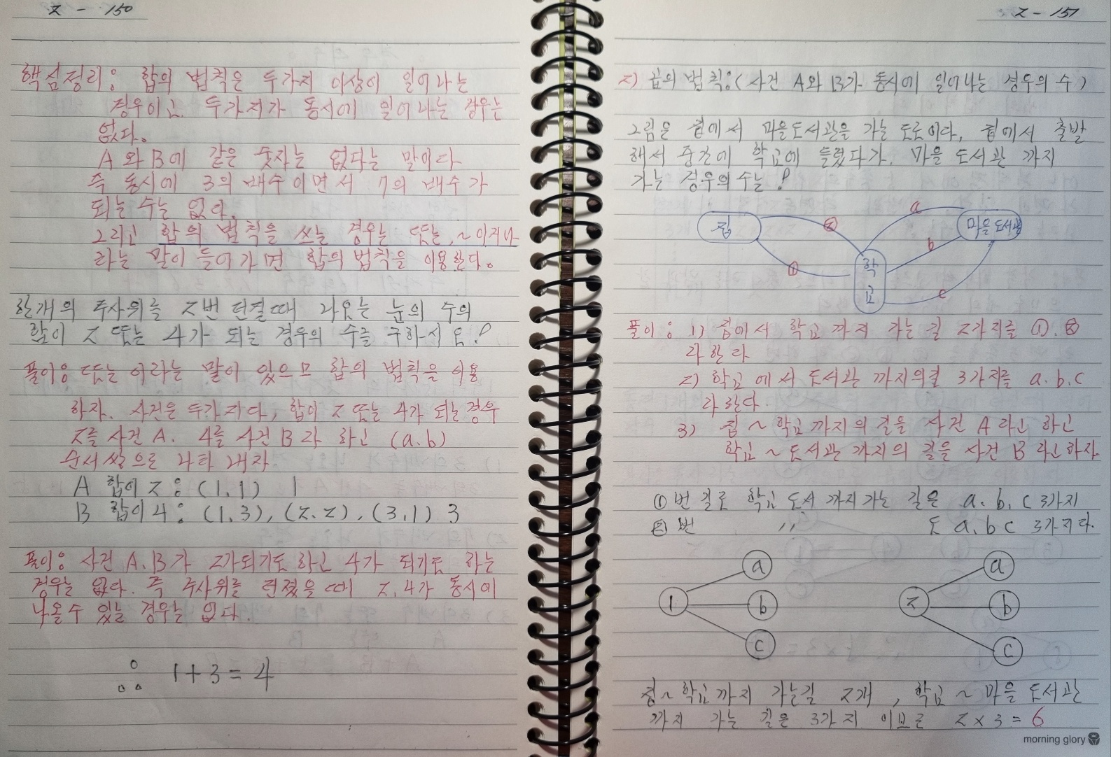 (두 번째 손글씨 사진 : 문제 풀이)