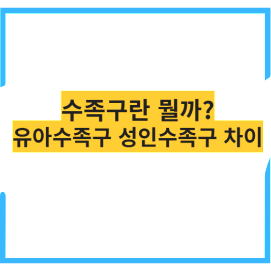 수족구란? 유아수족구 성인수족구 차이