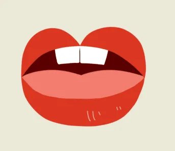 발음하고 있는 입술 모양 (일러스트)