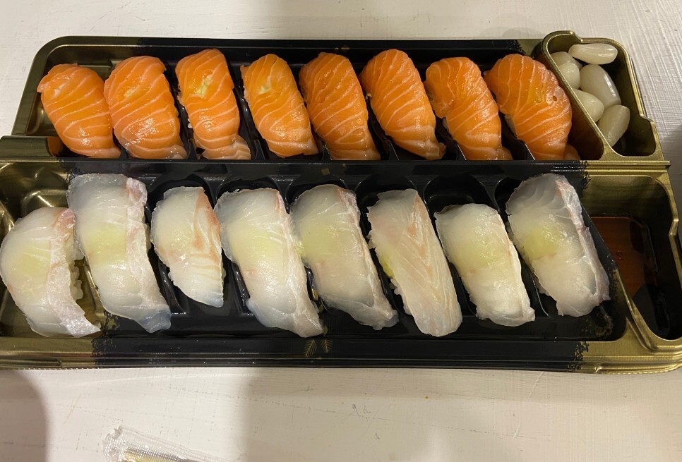 광어+연어초밥