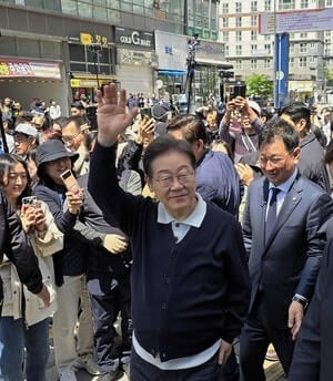 민주당 이재명 대선후보, 경북 영주·예천 방문