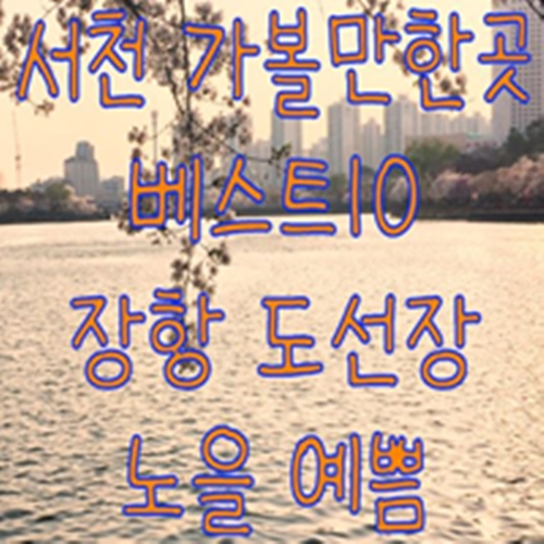  서천 가볼만한곳 베스트10 장항 도선장 노을 예쁨