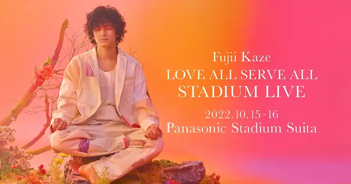 Fujii Kaze at Panasonic Stadium Suita (source: fujiikaze.com/)